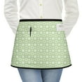 thumbnail image 1 of Men Women Aprons with Pockets Work Waist Apron Green Geometry Half Apron, 1 of 6