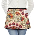 thumbnail image 1 of Men Women Aprons with Pockets Work Waist Apron Pioneer Colorful Floral Half Apron, 1 of 6