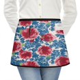 thumbnail image 1 of Men Women Aprons with Pockets Work Waist Apron Pioneer Colorful Floral Half Apron, 1 of 6
