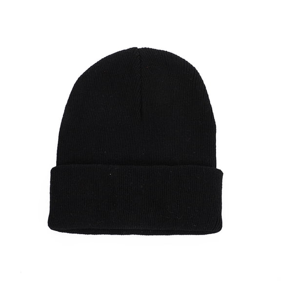 Men Women Autumn Winter Knitting Beanie Hat Solid Color Brimless Retro Round Dome Outdoor Pullover Skiing Hat Streetwear