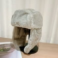 thumbnail image 1 of Men Women Aviator Trapper Hat Cap Ushanka Russian Cossack Faux Rabbit Fur, 1 of 12