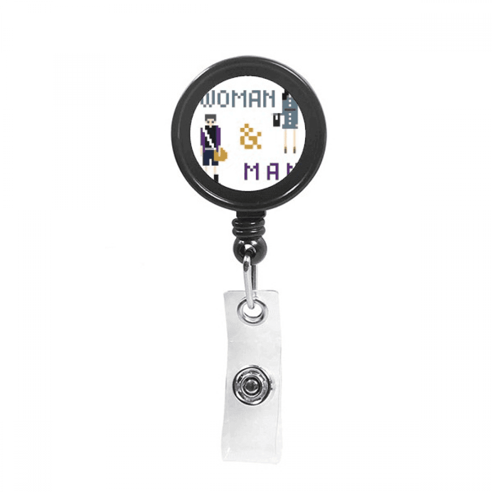 Men Women Backpacks Jewelry Retractable Keychain Badge Holder ID Badge