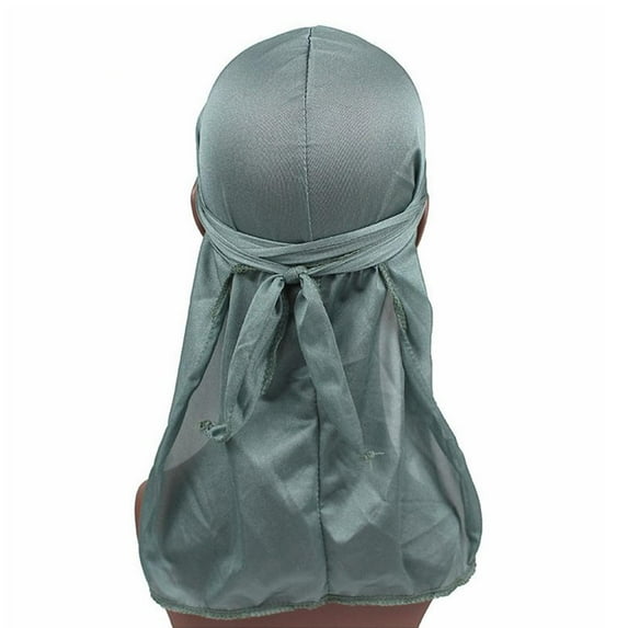 Men Women Bandana Doo Durag Rag Headwear Unisex Silk Pirate Cap Headwrap Ha E3G4