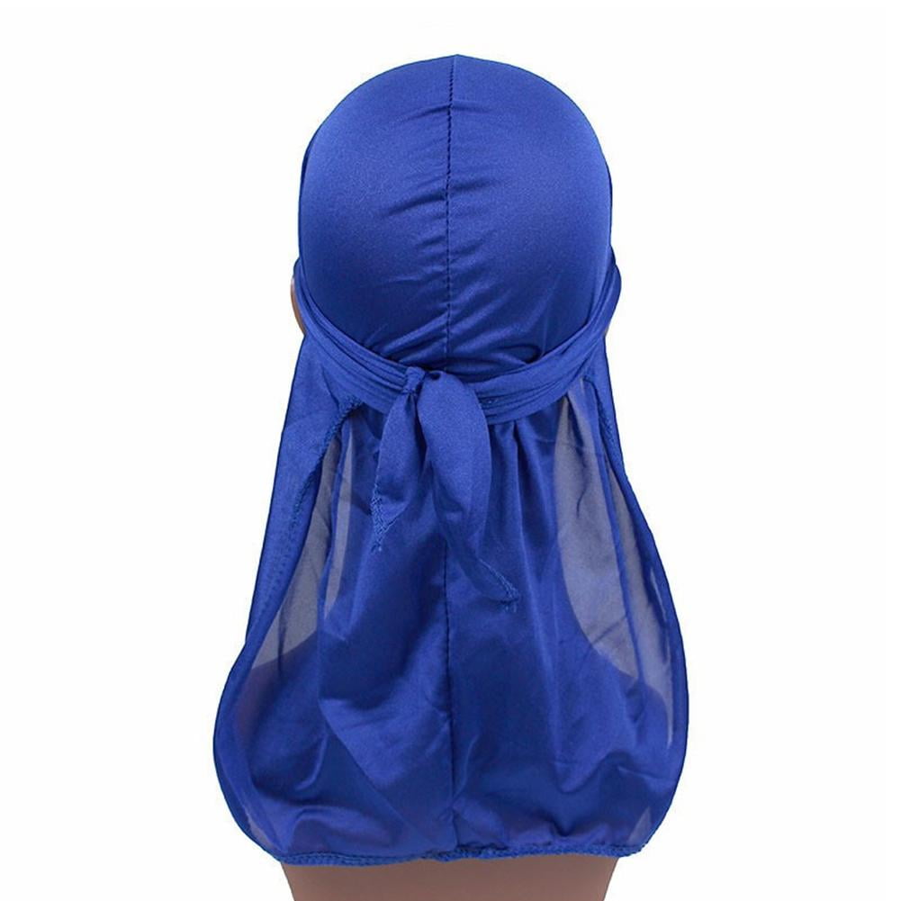 Men Women Bandana Doo Durag Rag Headwear Unisex Silk Pirate Cap ...