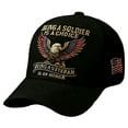 thumbnail image 1 of Men Women Baseball Cap, Veteran Pride Military Baseball Cap, Adjustable Eagle Printed Cap, Adjustable Patriotic Baseball Cap with Bald Eagle, Retro Washed Cap, 1 of 6