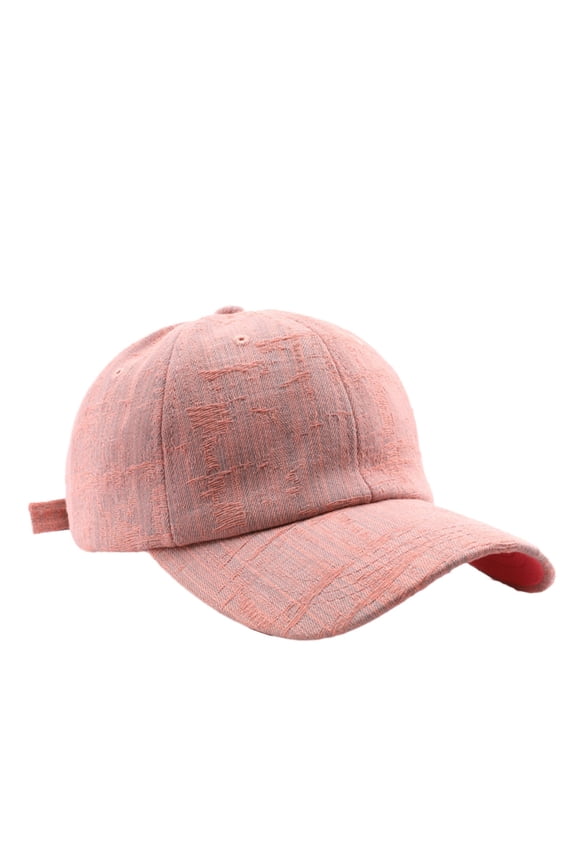 Men Women Baseball Caps Denim Texture Outdoor Sports Hiking Travel Sun Adjustable Snapback Hat Baseball Caps Pink One Size