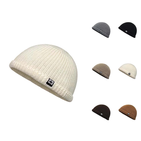 Men Women Beanie Hat Warm Knitted Cap Soft Cozy Winter Hat for Fall Winter Outdoor Cold Weather