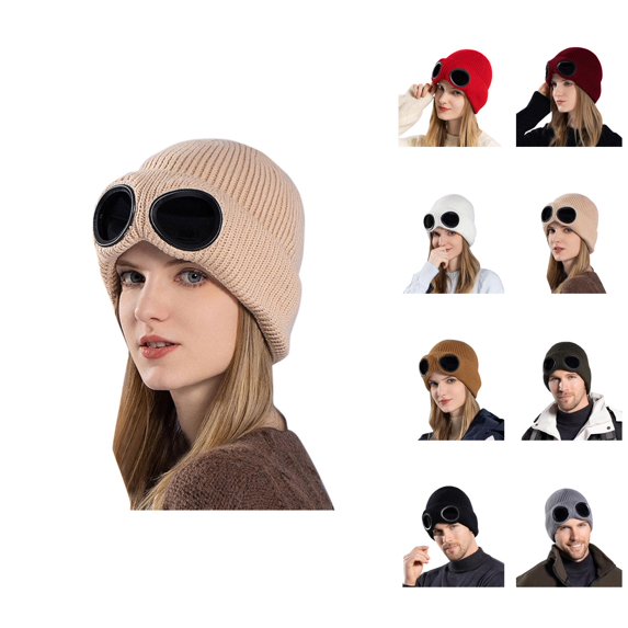 Men Women Beanie Hat Warm Knitted Cap Soft Cozy Winter Hat for Fall Winter Outdoor Cold Weather