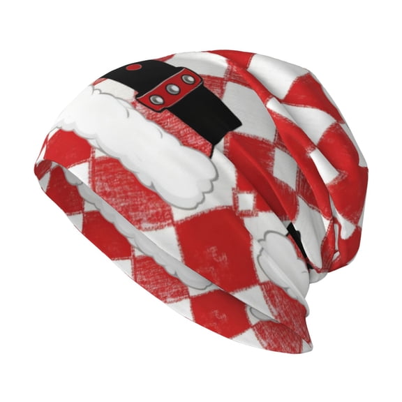Men Women Beanie Skull Cap Christmas Santa Claus Slouchy Beanie Hat For Outdoor Running Work