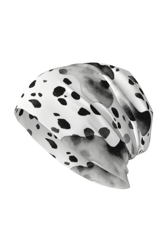 Men Women Beanie Skull Cap Dalmatian Print Slouchy Beanie Hat For Outdoor Running Work