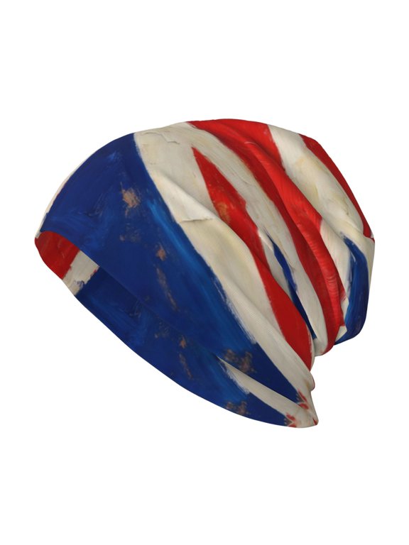 Men Women Beanie Skull Cap Union Jack All Uk Flag Slouchy Beanie Hat For Outdoor Running Work