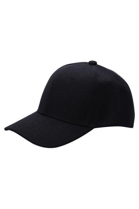 Men Women Black Baseball Cap Adjustable Curved Visor Hat