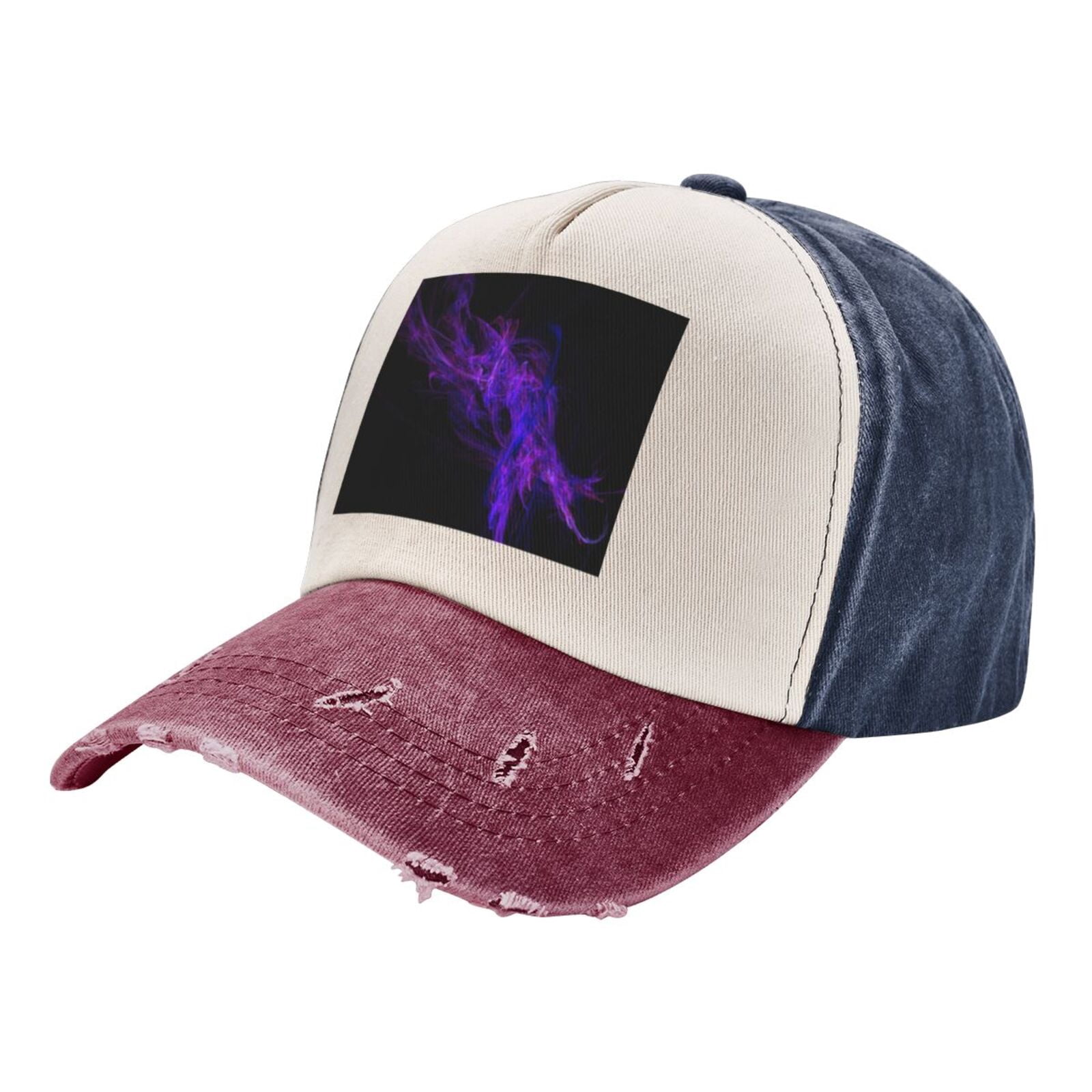Men Women Black Purple Abstract Baseball Cap Golf Dad Hat  display picture 2