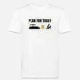 thumbnail image 1 of Men Women Black White Humor Pattern Print Tees Casual Camisetas Pontoon Boat Plan for Today Beer Boating Mens Funny T Shirt, 1 of 13