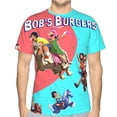 thumbnail image 1 of Men Women Bob's Burgers Shirts Short Sleeve Cosplay Adults Anime T-Shirts Crew Neck 3D Printed Tee Tops, 1 of 8