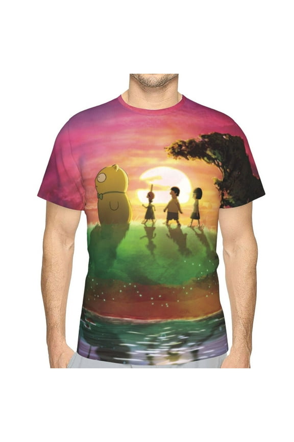 Men Women Bob's Burgers Shirts Short Sleeve Cosplay Adults Anime T-Shirts Crew Neck 3D Printed Tee Tops