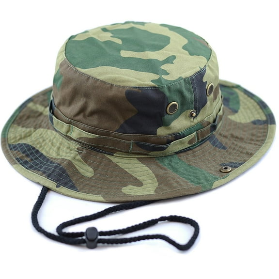 Men Women Boonie hat Cotton Wide Brim Foldable Double-Sided Outdoor