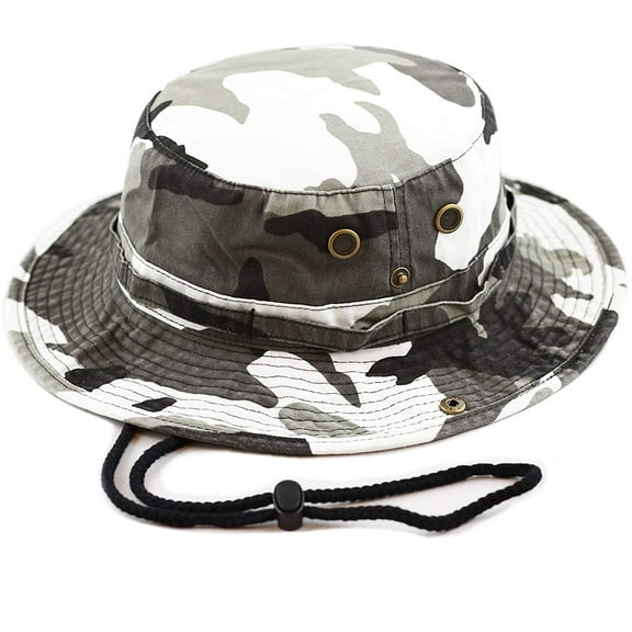 Men Women Boonie hat Cotton Wide Brim Foldable Double-Sided Outdoor