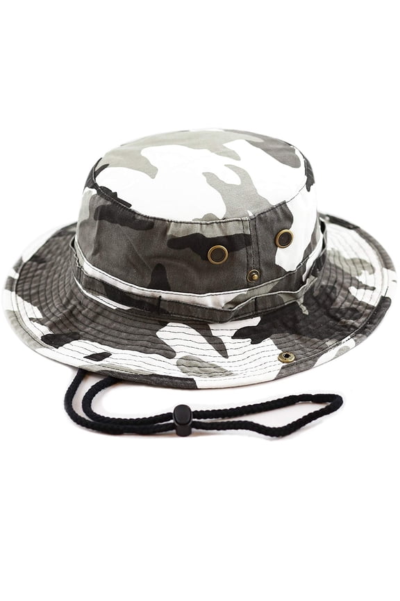 Men Women Boonie hat Cotton Wide Brim Foldable Double-Sided Outdoor