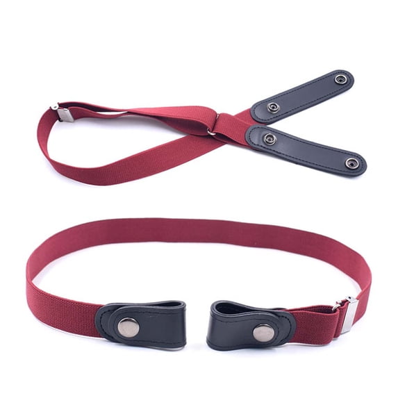 Men Women Buckle-free Elastic Waist Belt Waistband Adjustable Invisible Belt For Jean Pants Dress