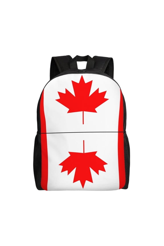 Men Women Canada Flag Laptop Backpack For Outdoor Camping Travel Daypack Casual Bag