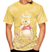 FNYKO Men & Women Cartoon T-Shirt Winnie the Pooh Print Regular Fit Casual Short Sleeve O-Neck Summer T Shirt for Adult Kids