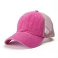 thumbnail image 1 of Men Women Casual Strechy Baseball Cap Soft Adjustable Classic Low Profile Cotton Unconstructed Plain Trucker Hat, 1 of 2