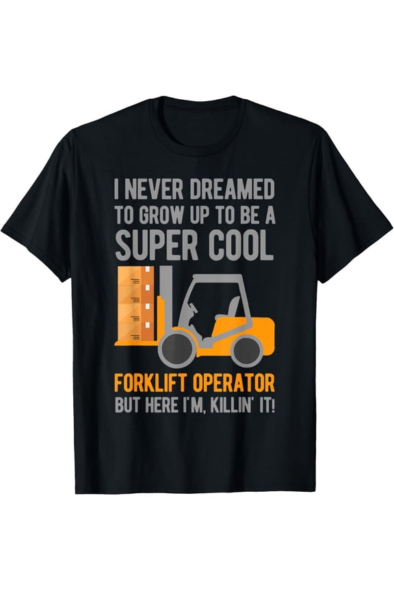 Men Women Certified Forklift Operator Funny Fork Lift Driver T-Shirt