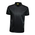 thumbnail image 1 of Men Women Chef Jacket Short Sleeve Top Comfortable Cooker Chef Clothes chef Coat Black XXL, 1 of 7