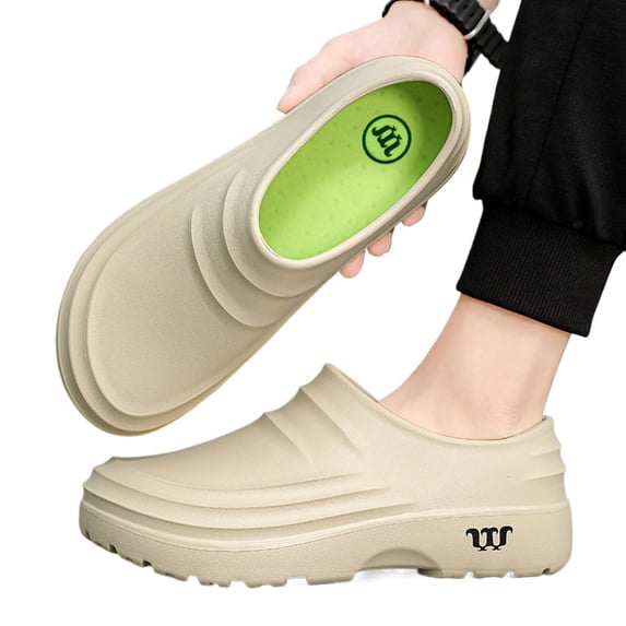 Men Women Chef Shoes, Slip Resistant Waterproof Kitchen Clogs for Nursing, Garden & Work