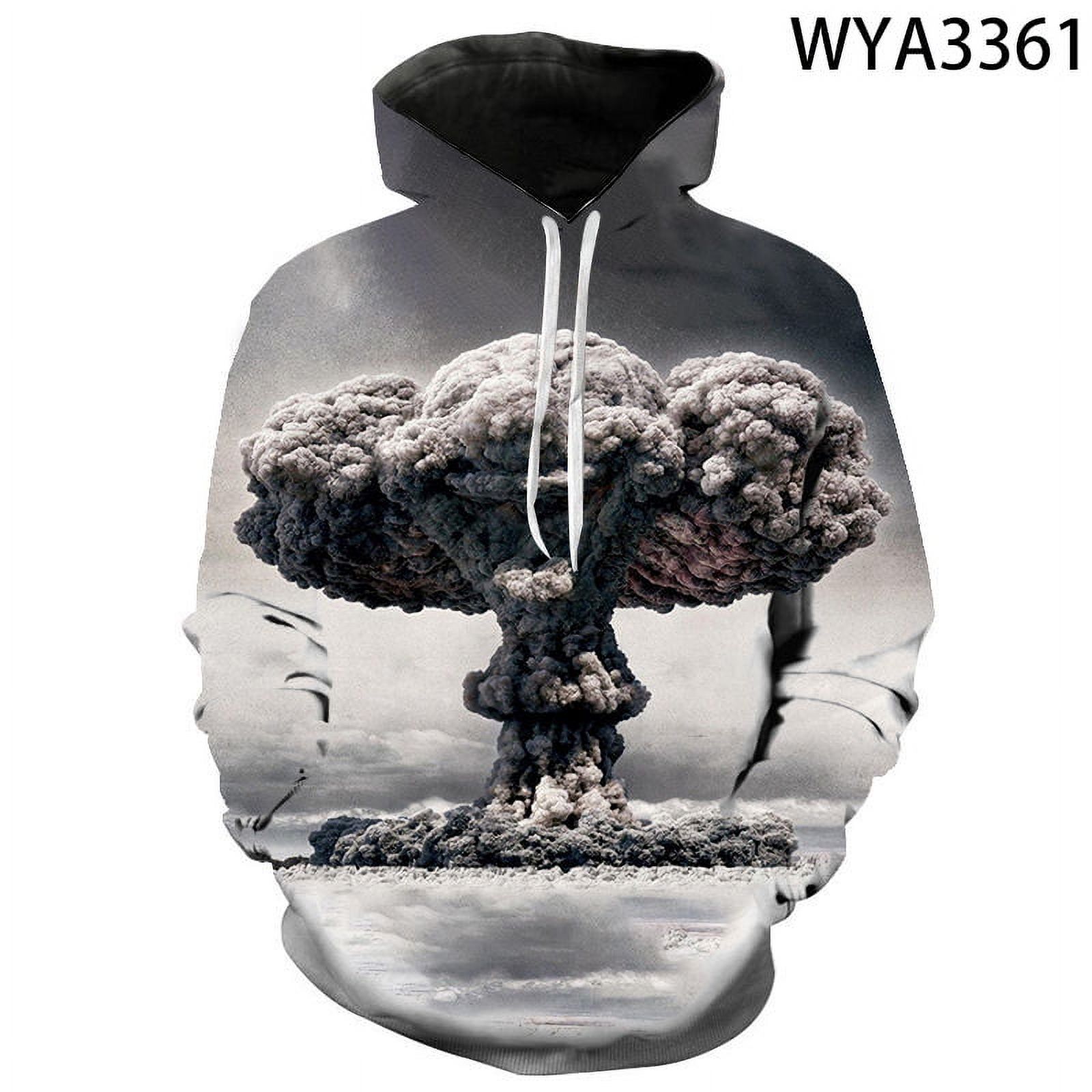 Men Women Children Atomic Bomb Explosion Sweatshirts 3D Printed Cool ...