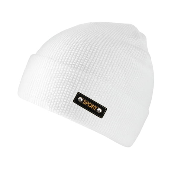 Men Women Classic Double Layer Knit Beanie Hat Warm Thick Acrylic Winter Hats Daily Cuffed Beanies