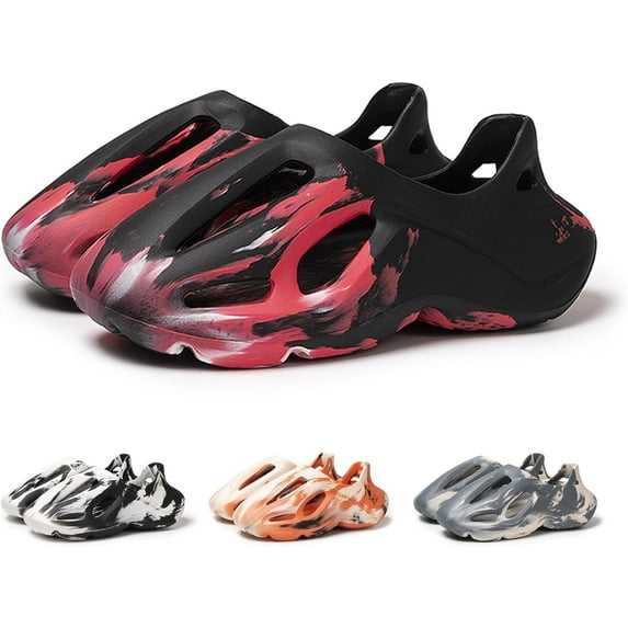 Men Women Clogs Foam Runner Shoes Casual Sports Shoes Lightweight Walking Sneakers Non-Slip Water Shoes Slip-On Outdoor Indoor Summer Beach Sandals Breathable Cloud Slides Slippers