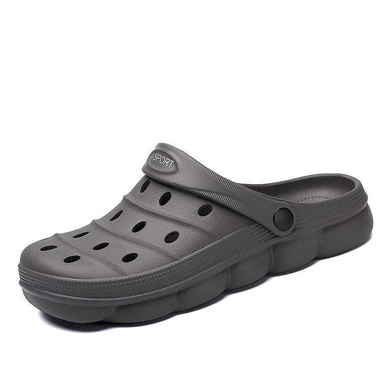 Gray Cushioned Slip-On Clogs 7905382_Gray_Stripe?wid=400&  main image 3