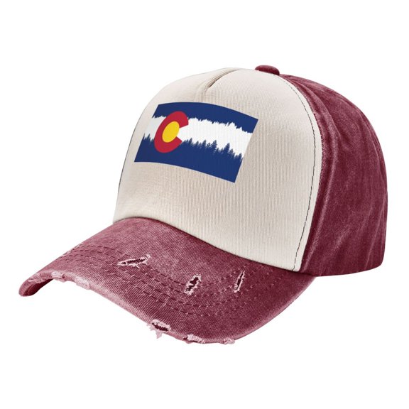 Men Women Colorado Snow Mountain Baseball Cap Golf Dad Hat Adjustable Low Profile Cotton Hat