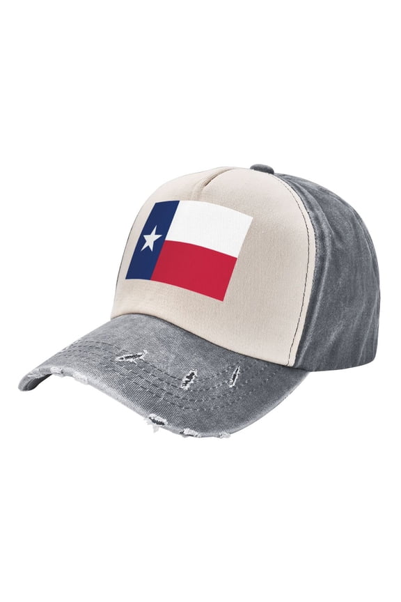 Men Women Colorado Texas Flag Distressed Twill Cotton Baseball Cap Vintage Adjustable Dad Hat