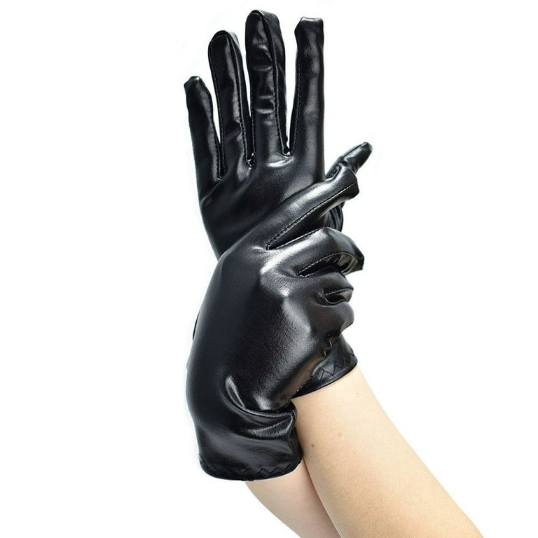 Generic Pu Leather Fingerless Gloves Men Women Hip Hop @ Best Price Online
