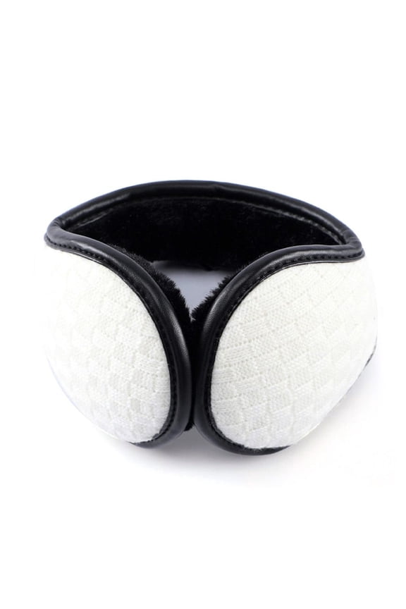 Men Women Cosy Fluffy Casual Earflaps Warm Ear Muffs Plush Ear Warmer WHITE