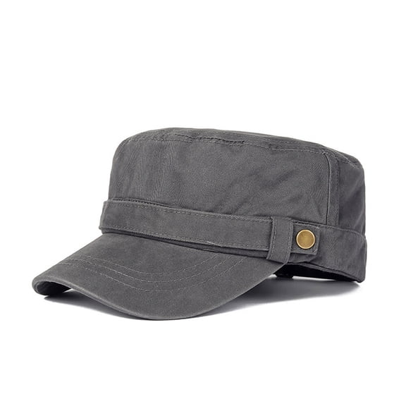 Men Women Cotton Army Cadet Combat Military Hat Duckbill Flat Sun Baseball Summer Cap