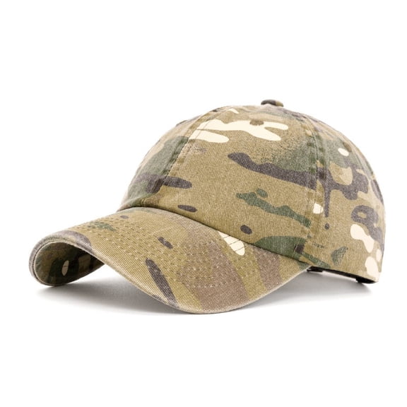 Men Women Cotton Camouflage Baseball Cap Outdoor Sports Camping Jungle Adjustable Hat