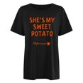 thumbnail image 1 of Men & Women Couples Matching Shirts Valentines Day Short Sleeve Cute Graphic Print Crew Neck Tees Soft Fashion Tops, 1 of 2