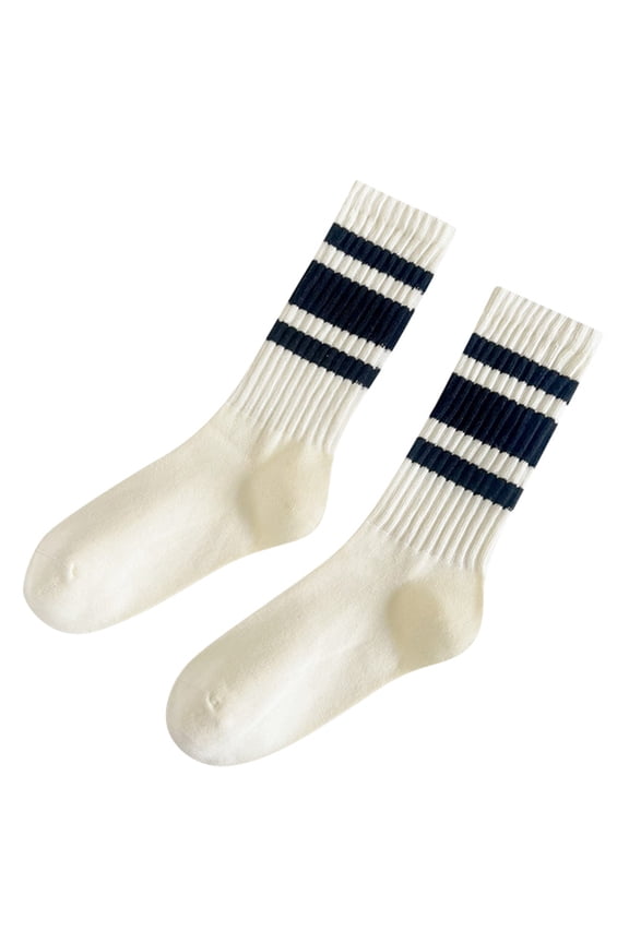 Men Women Couples Striped Crew Socks Breathable Casual Cotton Socks for Daily Wear and Matching Outfits,Black,A