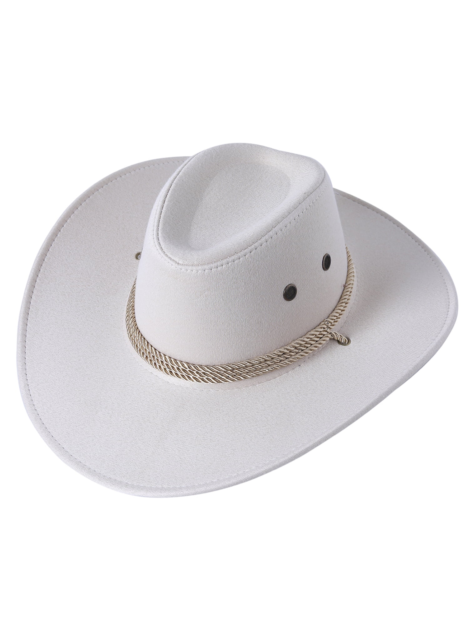 Adjustable Felt Cowboy Hat with Wide Brim for Women and Men Wide Brim Felt Cowboy Hat - Western Style For Men & Women  main image 3