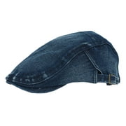 Men Women Cowboy Hat Simple Peaked Cap Washed Breathable Forward Cap Warm Head Gear
