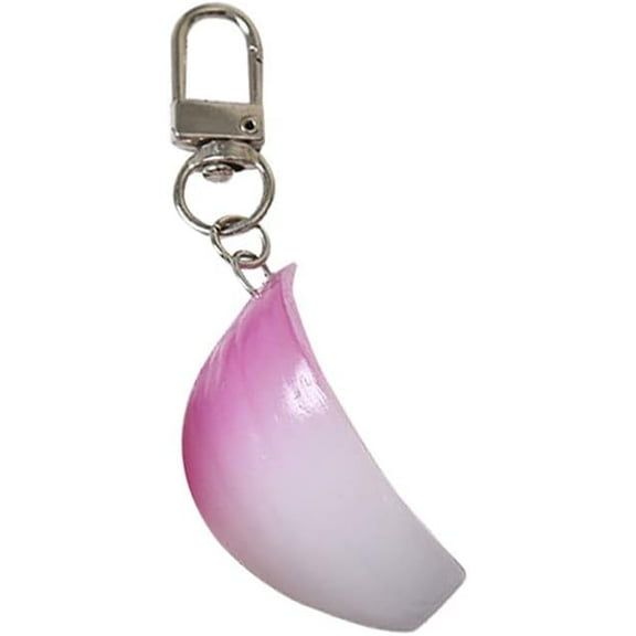 Men Women Creative Interesting Novelty Stylish Mini Simulated Food Orange Shrimp Keychain Key-ring Pendant