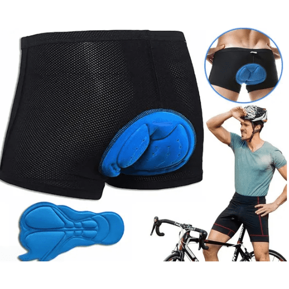 Men Women Cycling Shorts Bicycle Bike Underwear Pants with Sponge Gel 3D Padded Breathable Quick Dry 4-Way Stretch Moisture Wicking for Long Distance Riding UV Protection