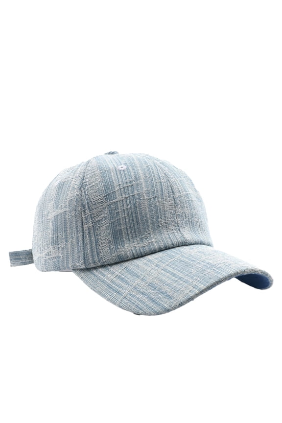 Men Women Denim Texture Baseball Cap, Retro Outdoor Snapback Sun Hat