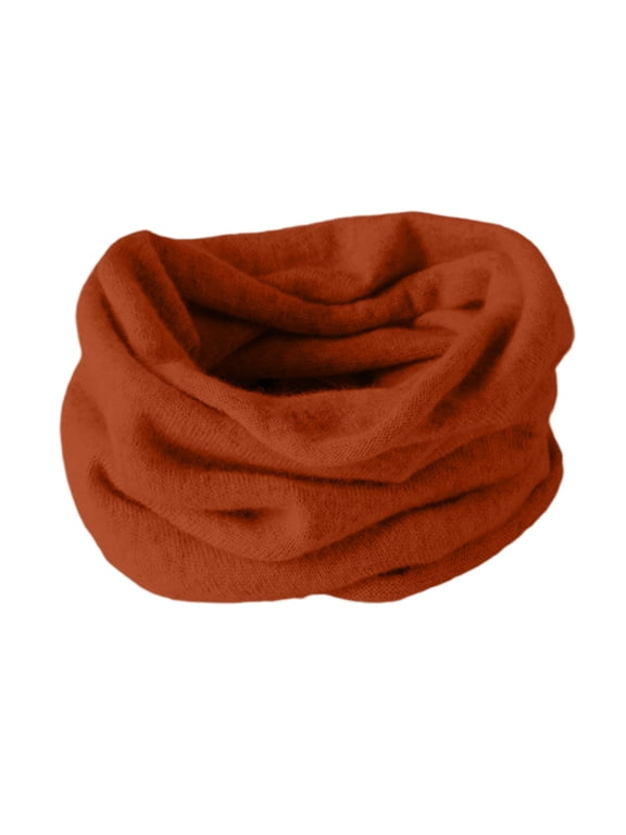 Men Women Double-Layer Knit Pullover Neck Gaiter, Loop Neck Warmer for Fall Winter Cold Weather, One Size, Multiple Colors Available