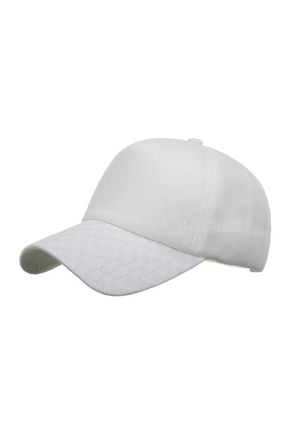 Men Women Fashion Breathable Beach Adjustable Baseball Cap Hip Hop Style Sun Hat Outdoor Casual Wear Baseball Caps for Men White One Size