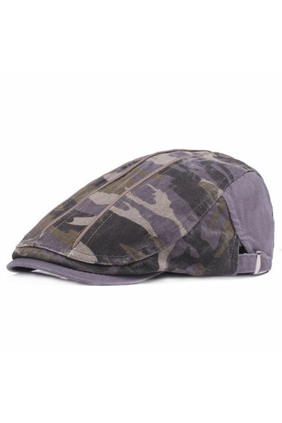 Men Women Fashion Camouflage Pattern Outdoor Sun Driving Cap Adjustable Beret Hat